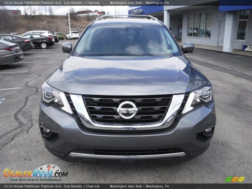 2019 Nissan Pathfinder Platinum 4x4 Gun Metallic / Charcoal Photo #4