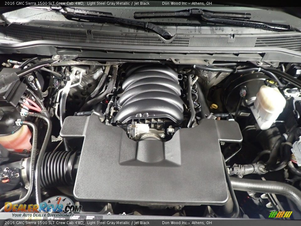 2016 GMC Sierra 1500 SLT Crew Cab 4WD Light Steel Gray Metallic / Jet Black Photo #7