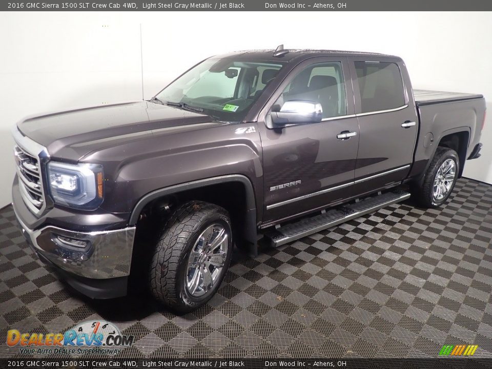 2016 GMC Sierra 1500 SLT Crew Cab 4WD Light Steel Gray Metallic / Jet Black Photo #9
