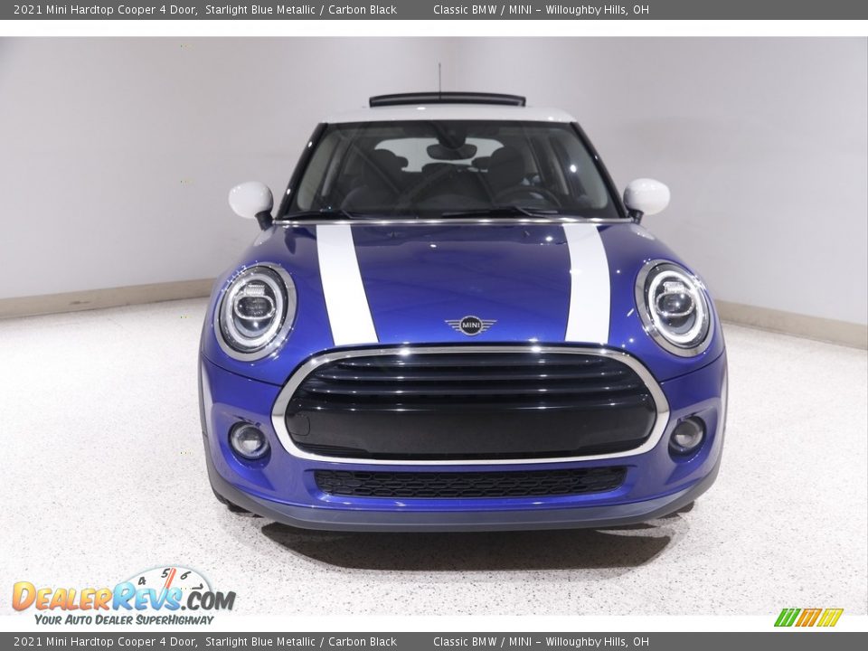 2021 Mini Hardtop Cooper 4 Door Starlight Blue Metallic / Carbon Black Photo #2