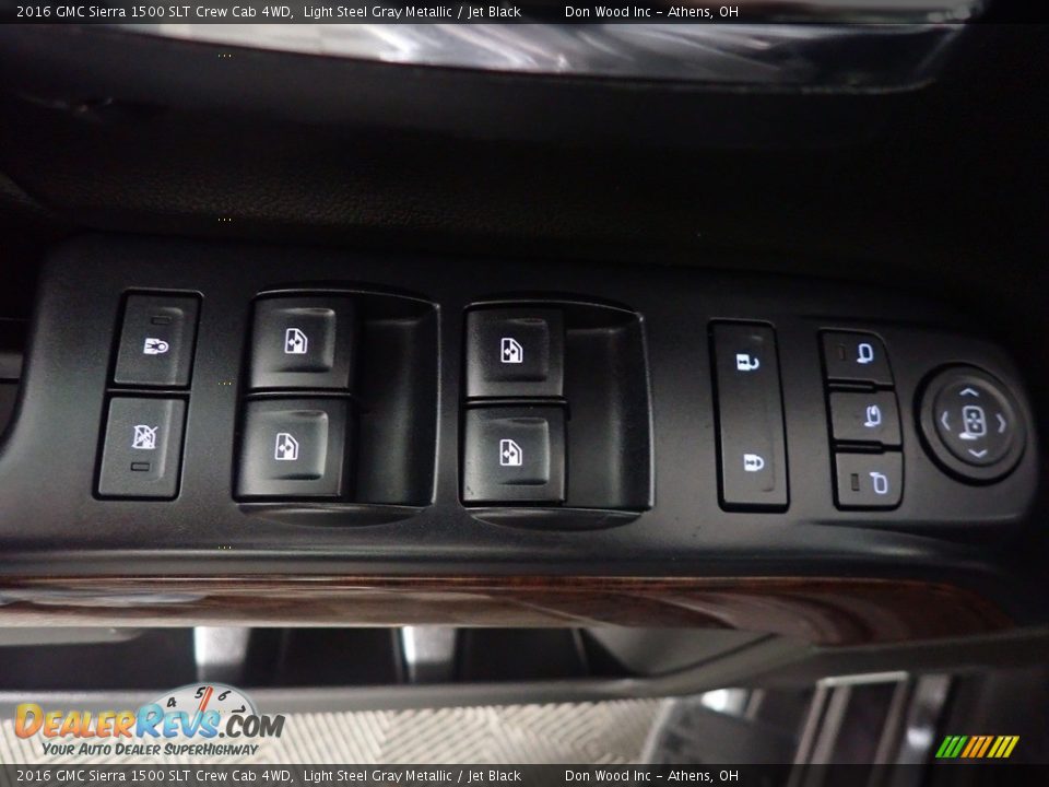 2016 GMC Sierra 1500 SLT Crew Cab 4WD Light Steel Gray Metallic / Jet Black Photo #17