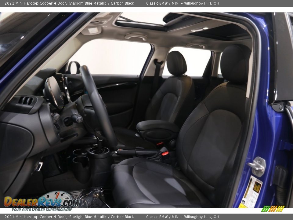 2021 Mini Hardtop Cooper 4 Door Starlight Blue Metallic / Carbon Black Photo #5