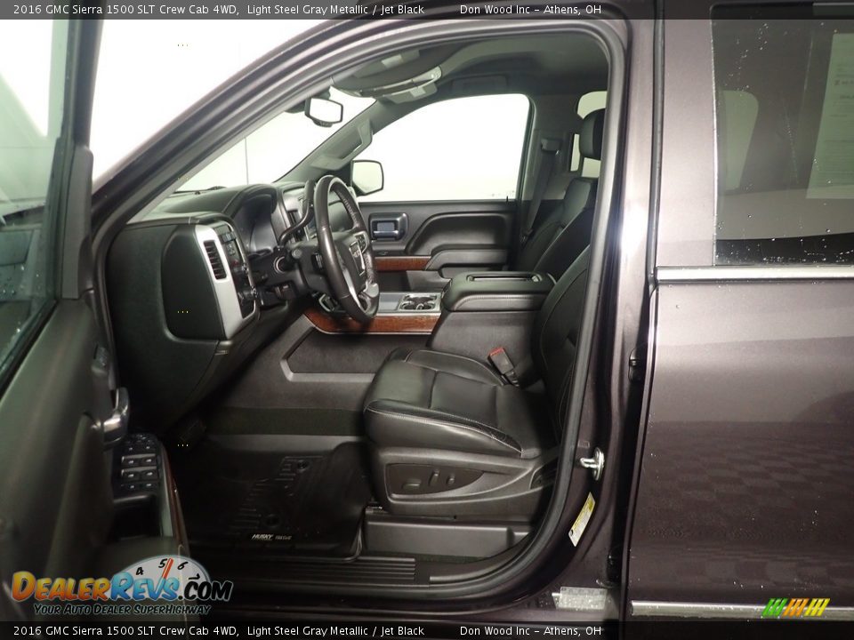 2016 GMC Sierra 1500 SLT Crew Cab 4WD Light Steel Gray Metallic / Jet Black Photo #18