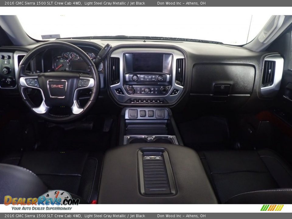 2016 GMC Sierra 1500 SLT Crew Cab 4WD Light Steel Gray Metallic / Jet Black Photo #20