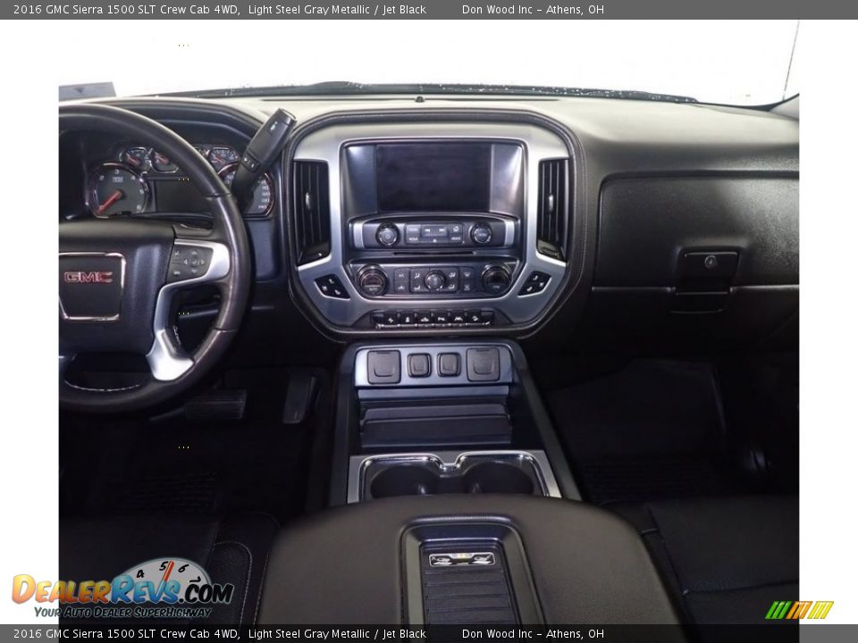 2016 GMC Sierra 1500 SLT Crew Cab 4WD Light Steel Gray Metallic / Jet Black Photo #21