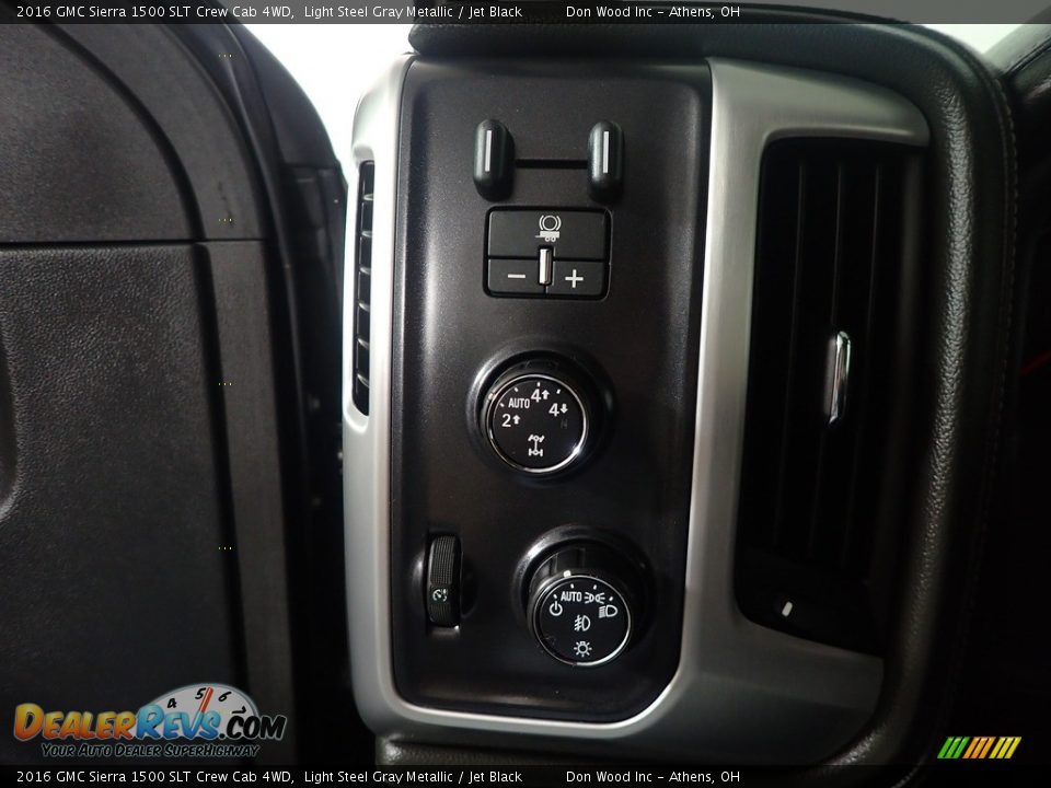 2016 GMC Sierra 1500 SLT Crew Cab 4WD Light Steel Gray Metallic / Jet Black Photo #27