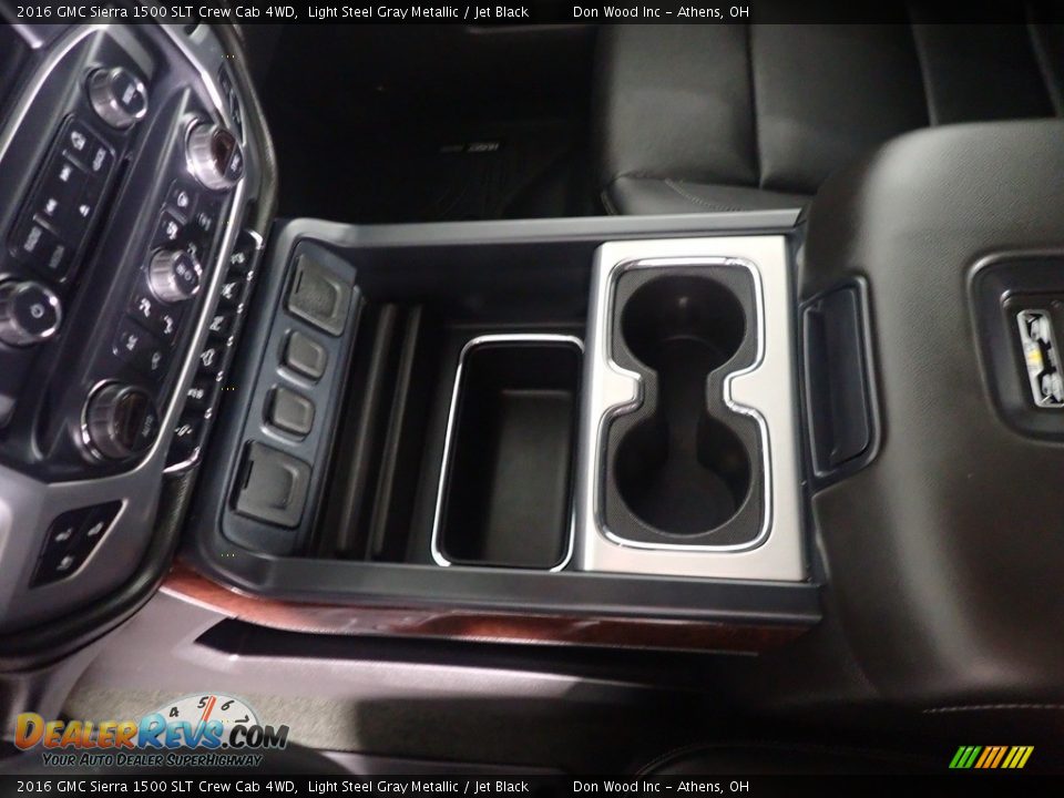 2016 GMC Sierra 1500 SLT Crew Cab 4WD Light Steel Gray Metallic / Jet Black Photo #28