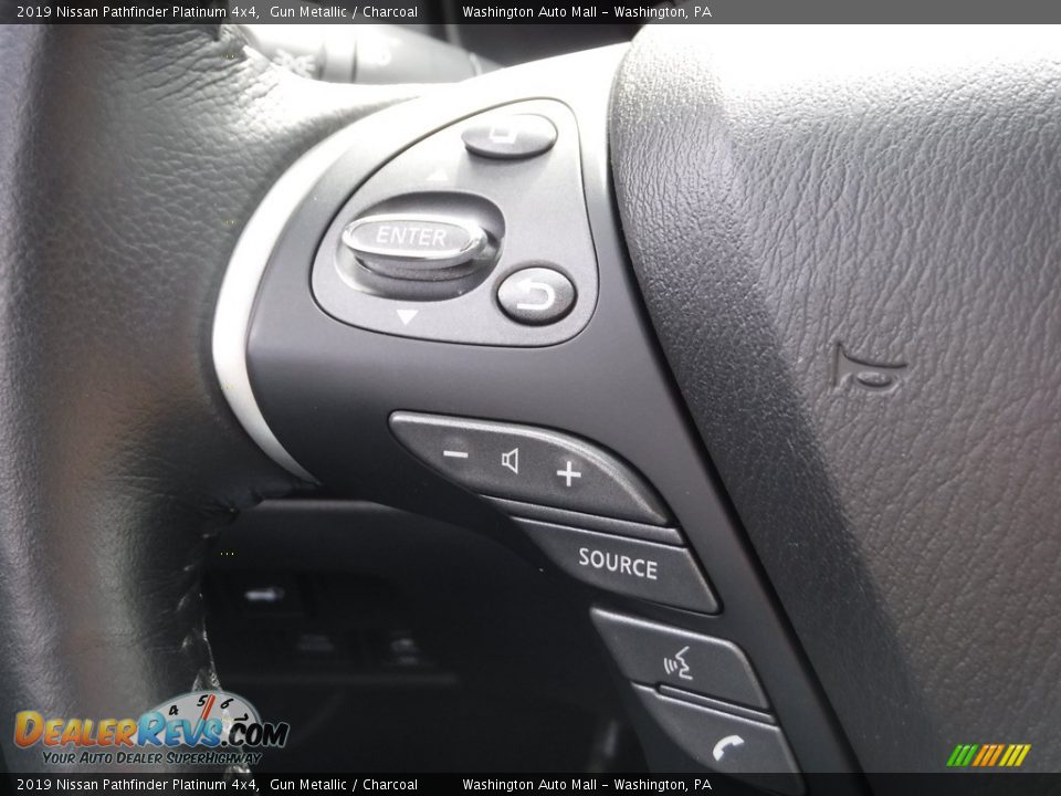 2019 Nissan Pathfinder Platinum 4x4 Gun Metallic / Charcoal Photo #26