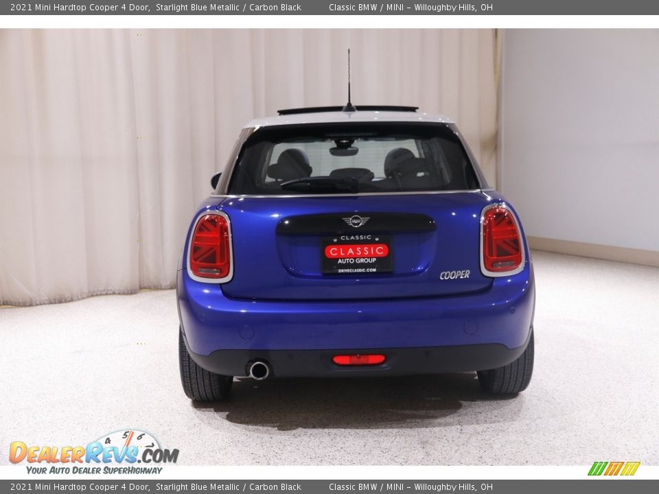 2021 Mini Hardtop Cooper 4 Door Starlight Blue Metallic / Carbon Black Photo #19