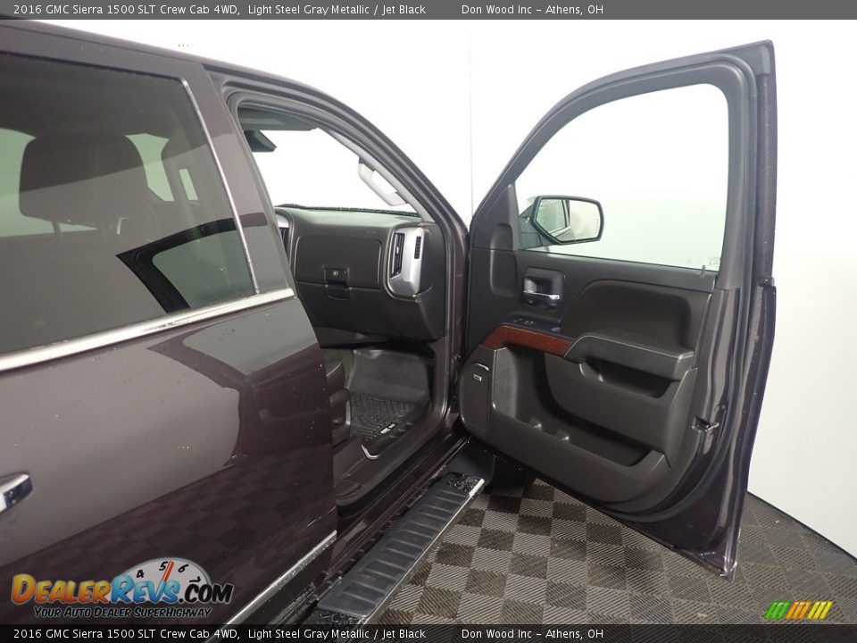 2016 GMC Sierra 1500 SLT Crew Cab 4WD Light Steel Gray Metallic / Jet Black Photo #34
