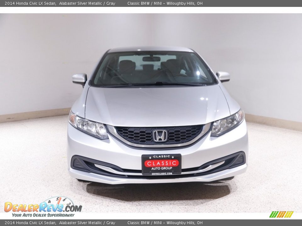 2014 Honda Civic LX Sedan Alabaster Silver Metallic / Gray Photo #2