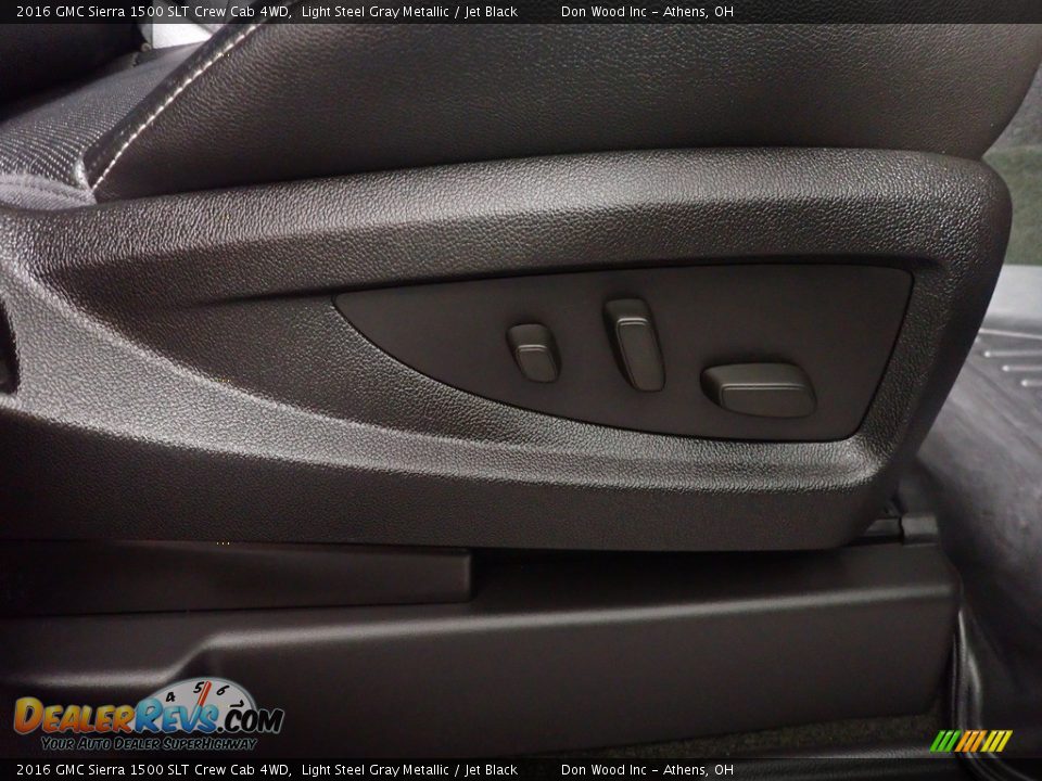 2016 GMC Sierra 1500 SLT Crew Cab 4WD Light Steel Gray Metallic / Jet Black Photo #36