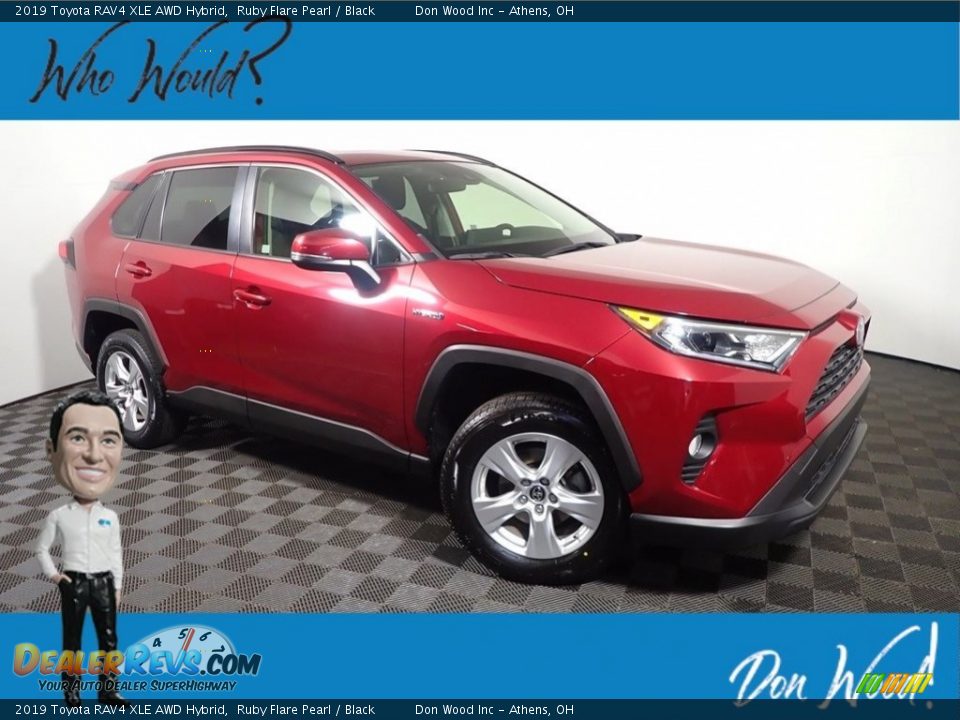 2019 Toyota RAV4 XLE AWD Hybrid Ruby Flare Pearl / Black Photo #1