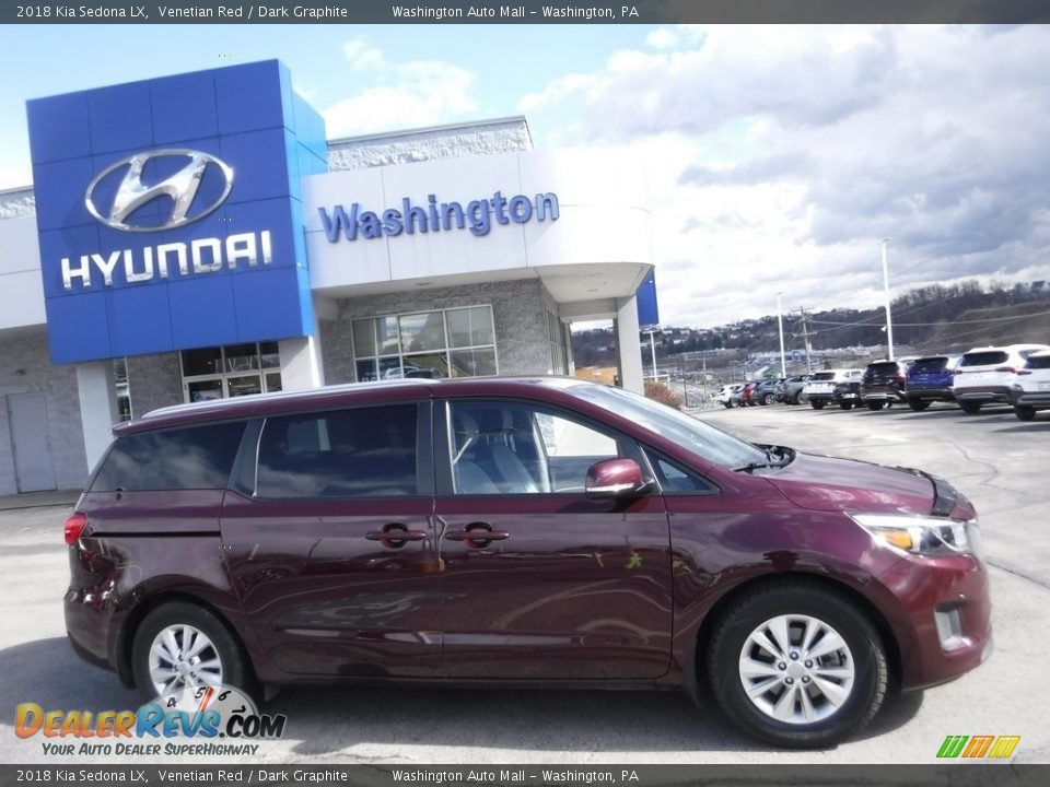 2018 Kia Sedona LX Venetian Red / Dark Graphite Photo #2