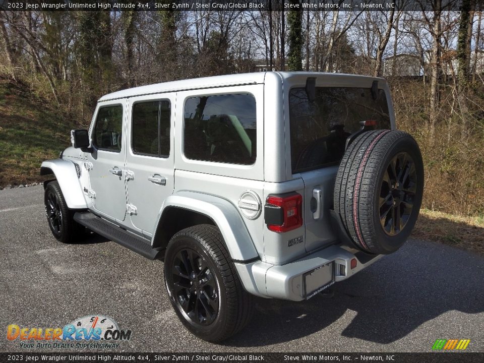 2023 Jeep Wrangler Unlimited High Altitude 4x4 Silver Zynith / Steel Gray/Global Black Photo #8