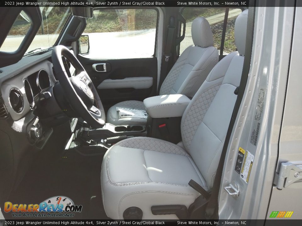 Steel Gray/Global Black Interior - 2023 Jeep Wrangler Unlimited High Altitude 4x4 Photo #10