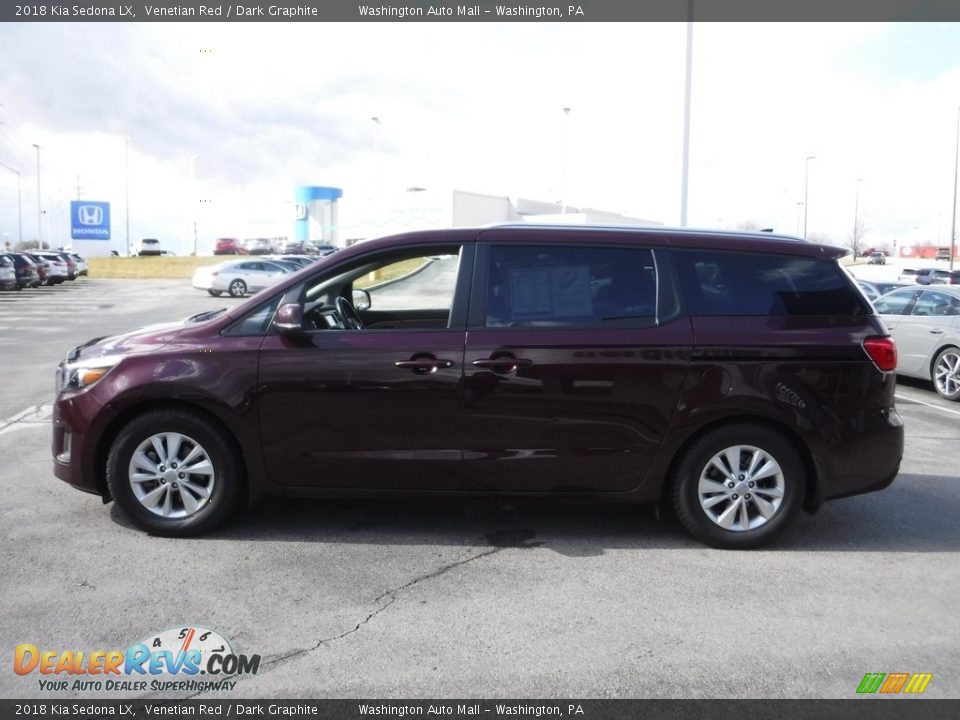 2018 Kia Sedona LX Venetian Red / Dark Graphite Photo #6