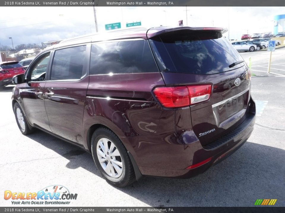 2018 Kia Sedona LX Venetian Red / Dark Graphite Photo #7