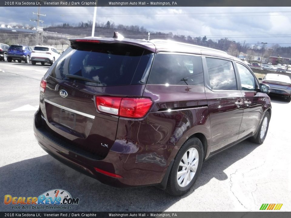 2018 Kia Sedona LX Venetian Red / Dark Graphite Photo #9