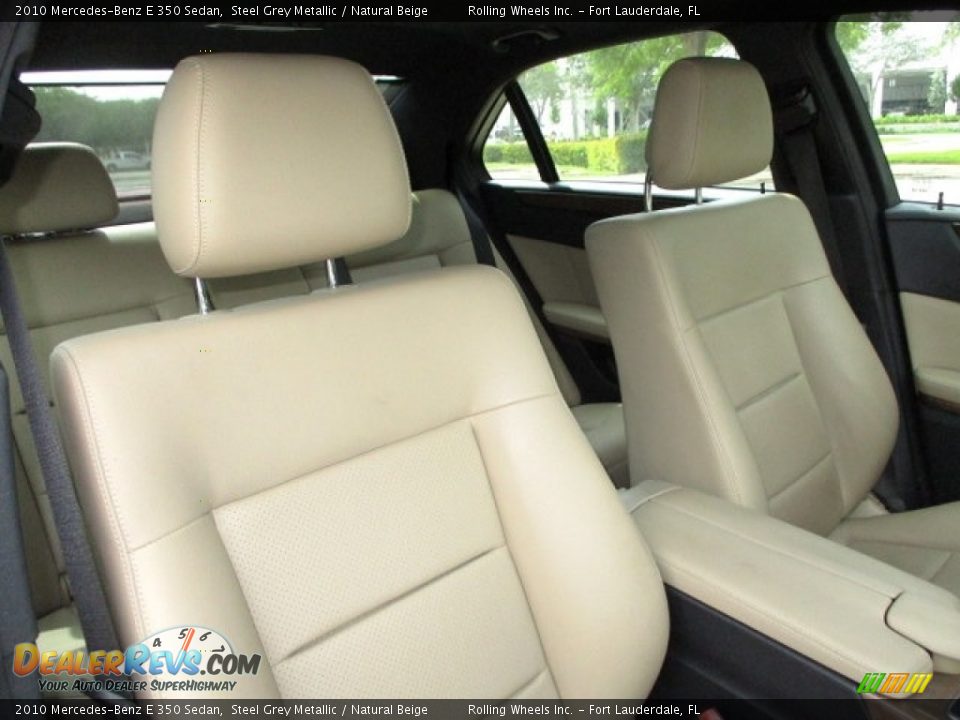2010 Mercedes-Benz E 350 Sedan Steel Grey Metallic / Natural Beige Photo #27