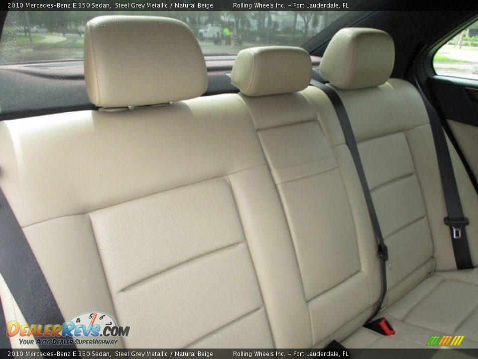 2010 Mercedes-Benz E 350 Sedan Steel Grey Metallic / Natural Beige Photo #29