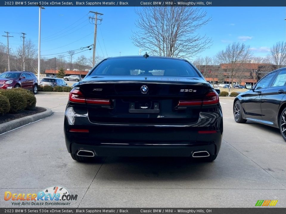 2023 BMW 5 Series 530e xDrive Sedan Black Sapphire Metallic / Black Photo #3