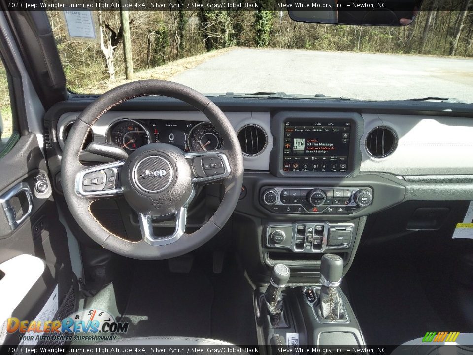 Dashboard of 2023 Jeep Wrangler Unlimited High Altitude 4x4 Photo #19