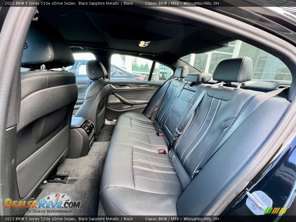 Rear Seat of 2023 BMW 5 Series 530e xDrive Sedan Photo #5