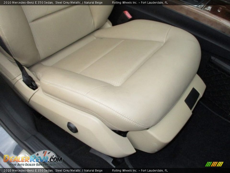 2010 Mercedes-Benz E 350 Sedan Steel Grey Metallic / Natural Beige Photo #33