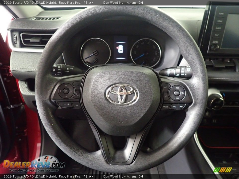 2019 Toyota RAV4 XLE AWD Hybrid Ruby Flare Pearl / Black Photo #24