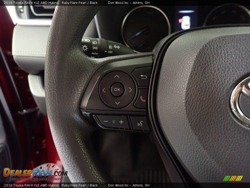 2019 Toyota RAV4 XLE AWD Hybrid Ruby Flare Pearl / Black Photo #26