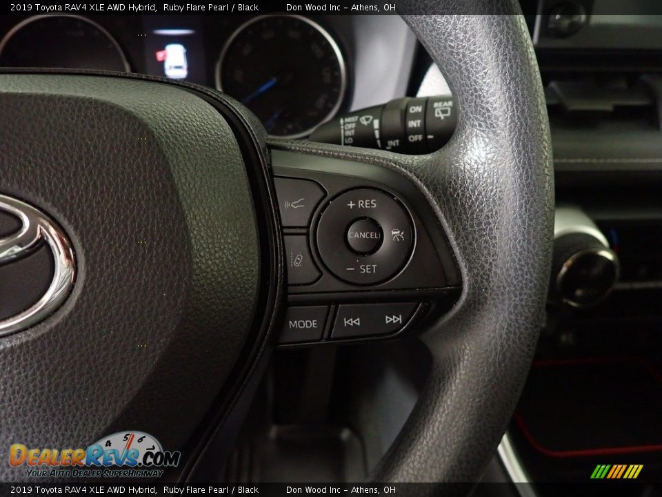 2019 Toyota RAV4 XLE AWD Hybrid Ruby Flare Pearl / Black Photo #27