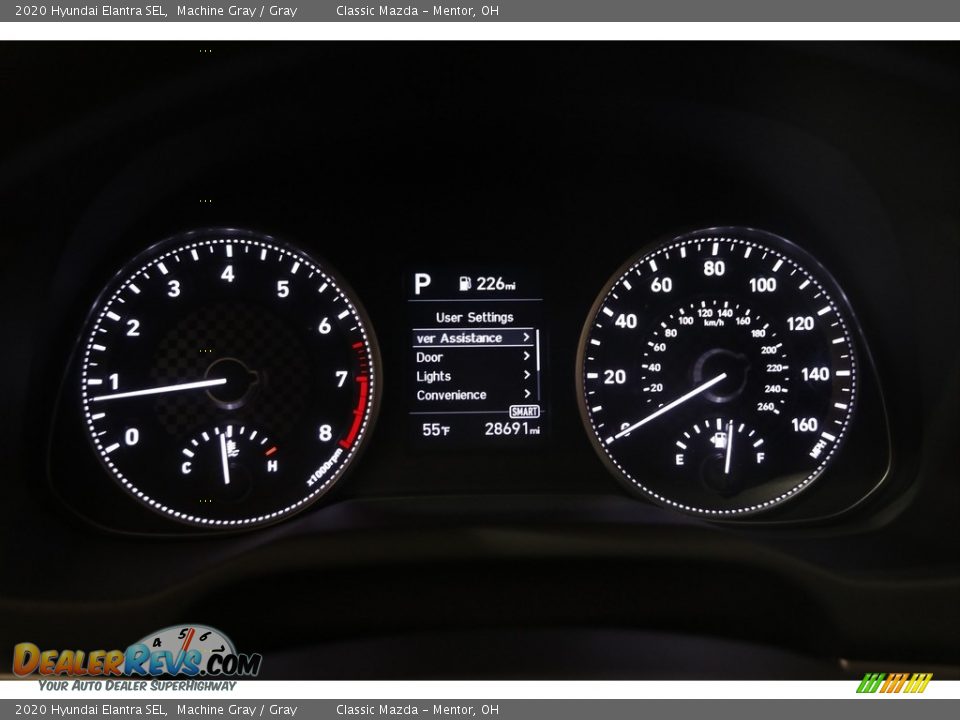 2020 Hyundai Elantra SEL Machine Gray / Gray Photo #8