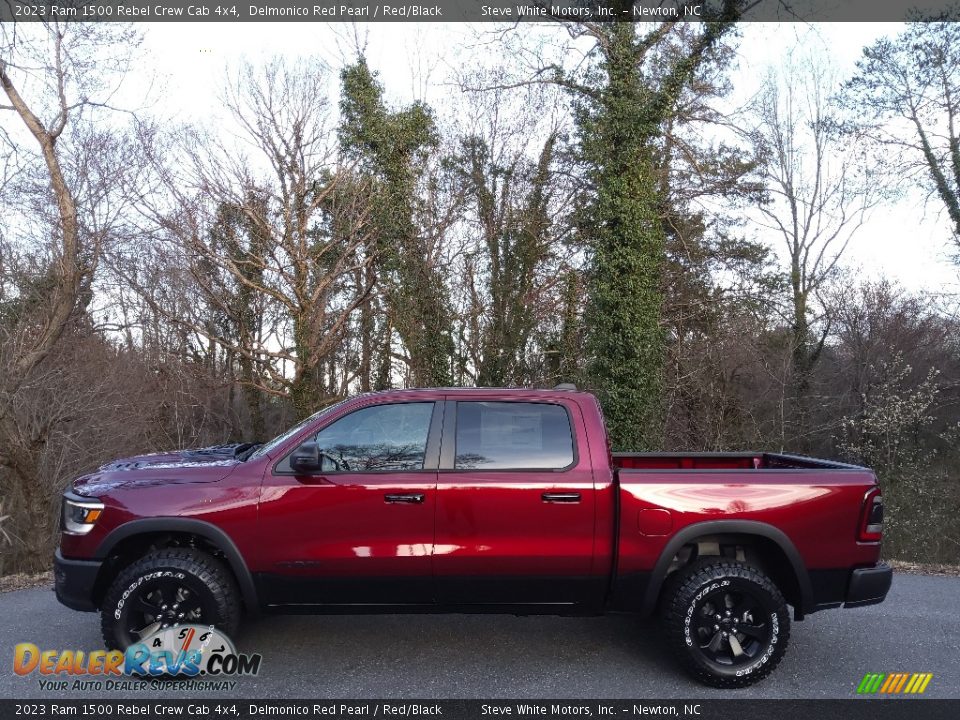 2023 Ram 1500 Rebel Crew Cab 4x4 Delmonico Red Pearl / Red/Black Photo #1