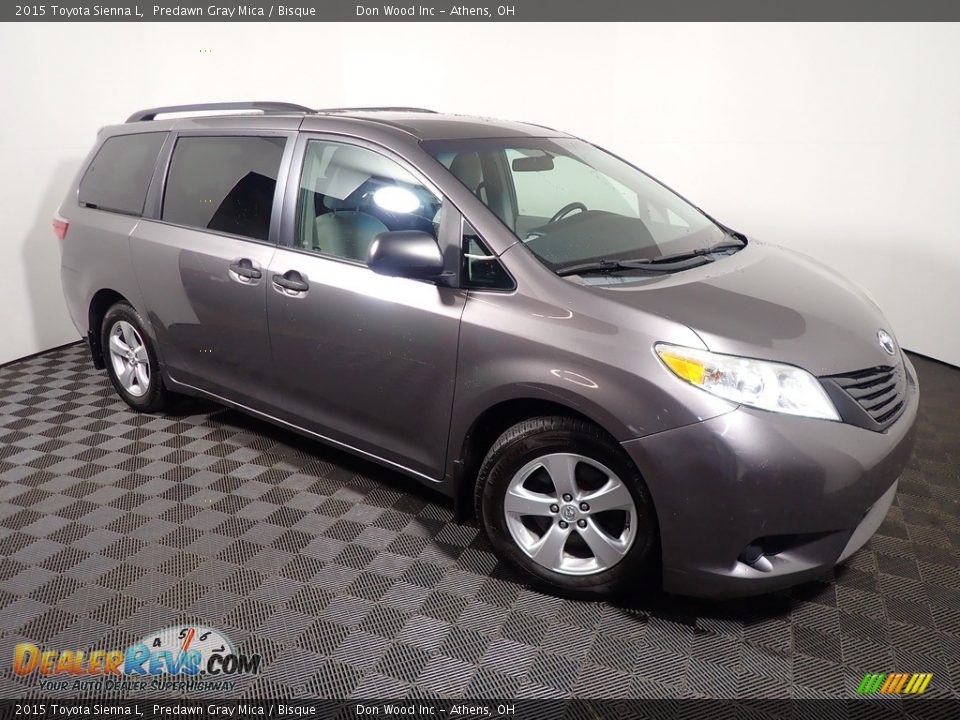 2015 Toyota Sienna L Predawn Gray Mica / Bisque Photo #3