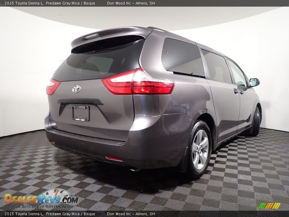 2015 Toyota Sienna L Predawn Gray Mica / Bisque Photo #14