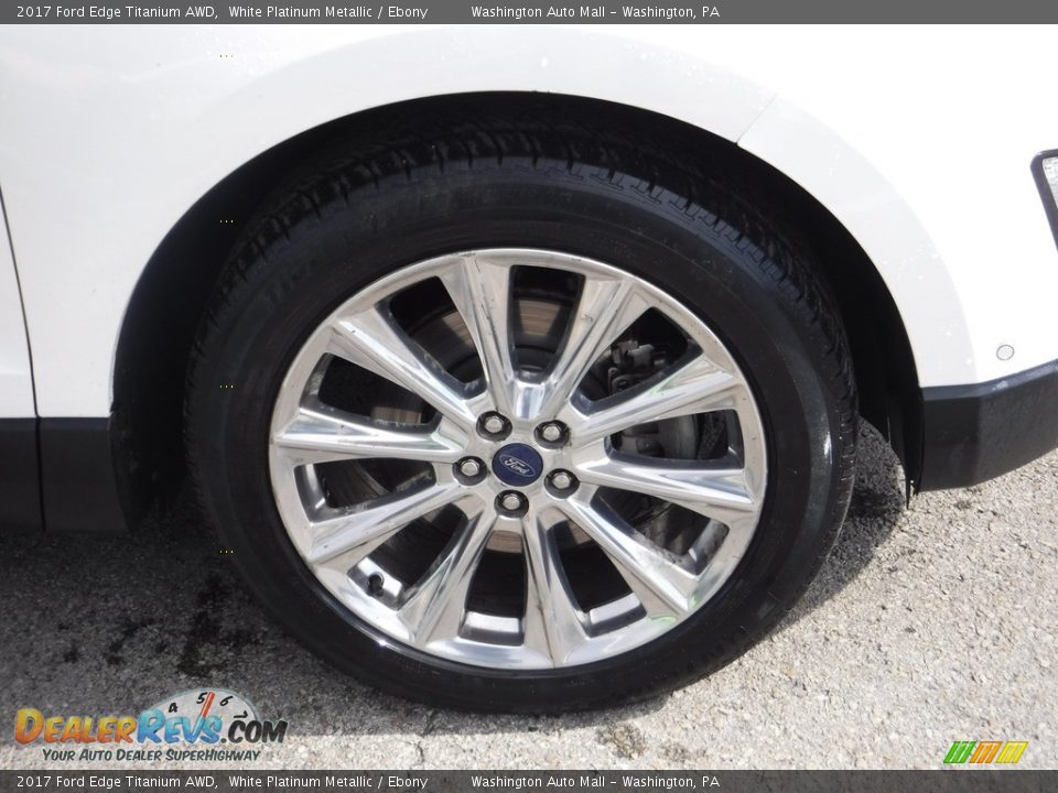 2017 Ford Edge Titanium AWD White Platinum Metallic / Ebony Photo #4