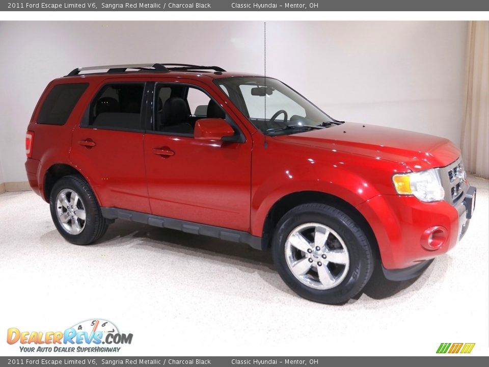 2011 Ford Escape Limited V6 Sangria Red Metallic / Charcoal Black Photo #1