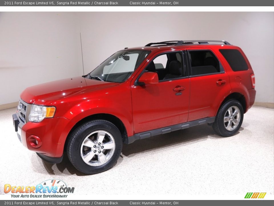 2011 Ford Escape Limited V6 Sangria Red Metallic / Charcoal Black Photo #3