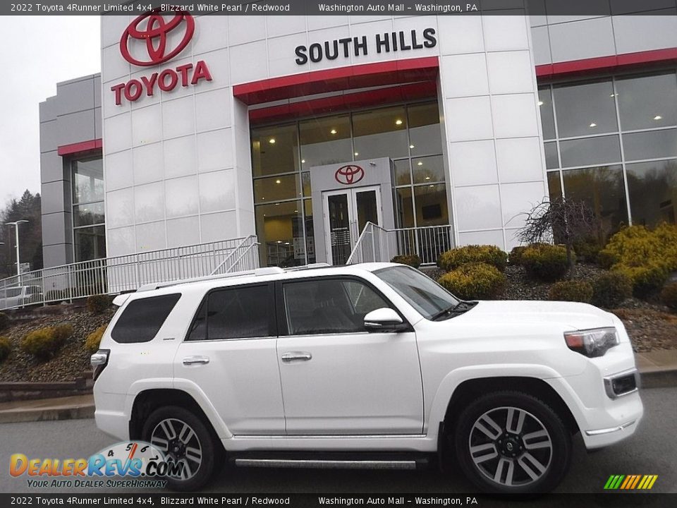 2022 Toyota 4Runner Limited 4x4 Blizzard White Pearl / Redwood Photo #2