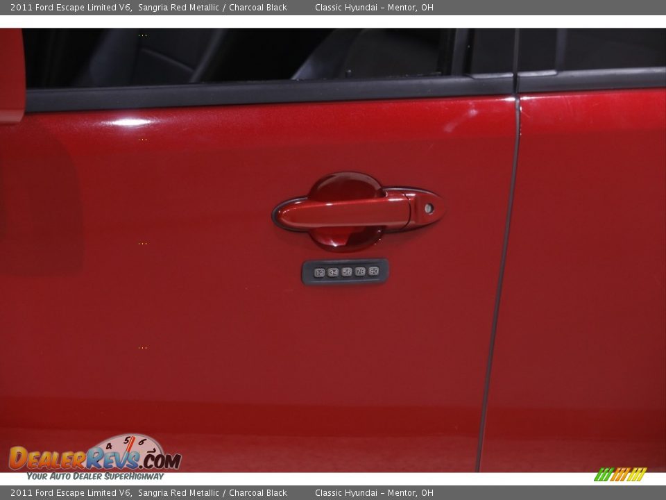 2011 Ford Escape Limited V6 Sangria Red Metallic / Charcoal Black Photo #4