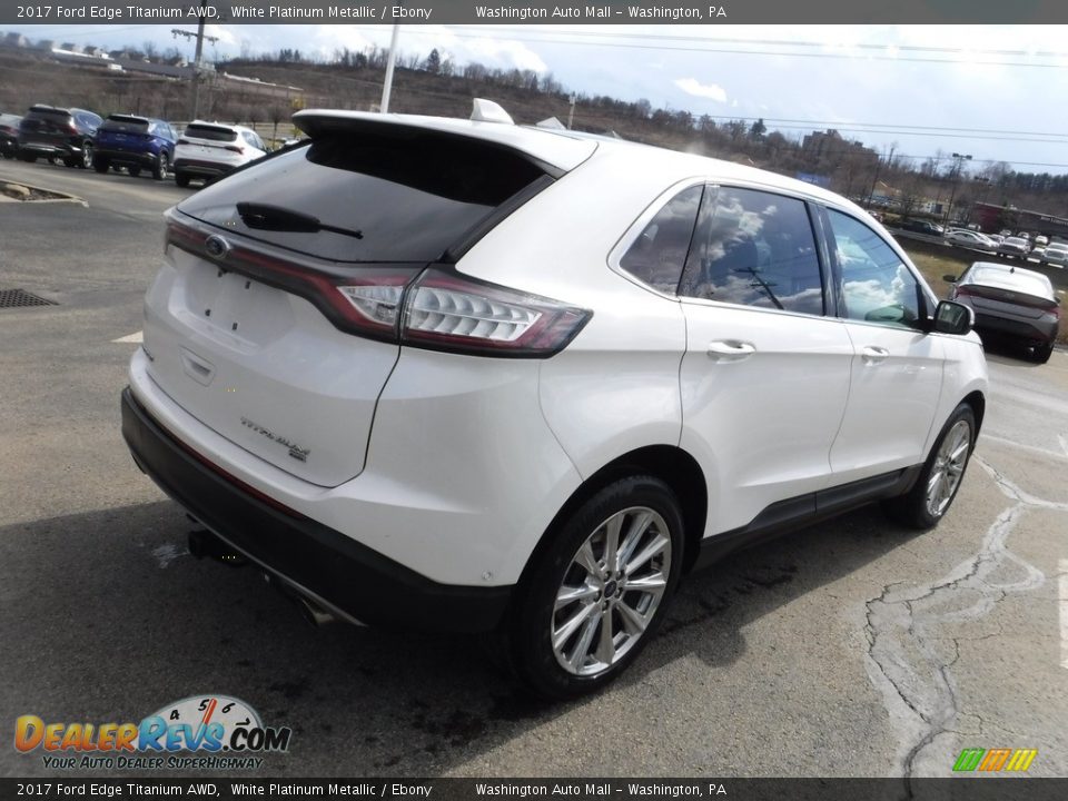 2017 Ford Edge Titanium AWD White Platinum Metallic / Ebony Photo #11