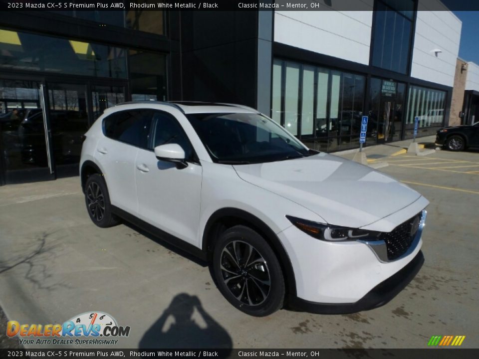 2023 Mazda CX-5 S Premium Plus AWD Rhodium White Metallic / Black Photo #1