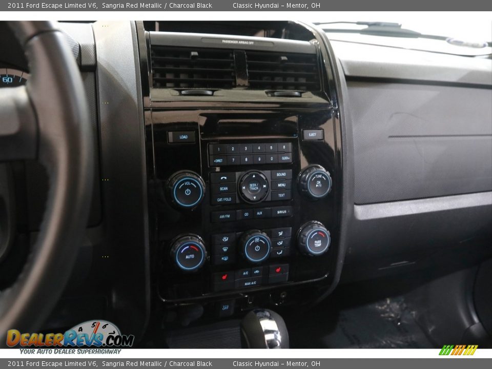 2011 Ford Escape Limited V6 Sangria Red Metallic / Charcoal Black Photo #10