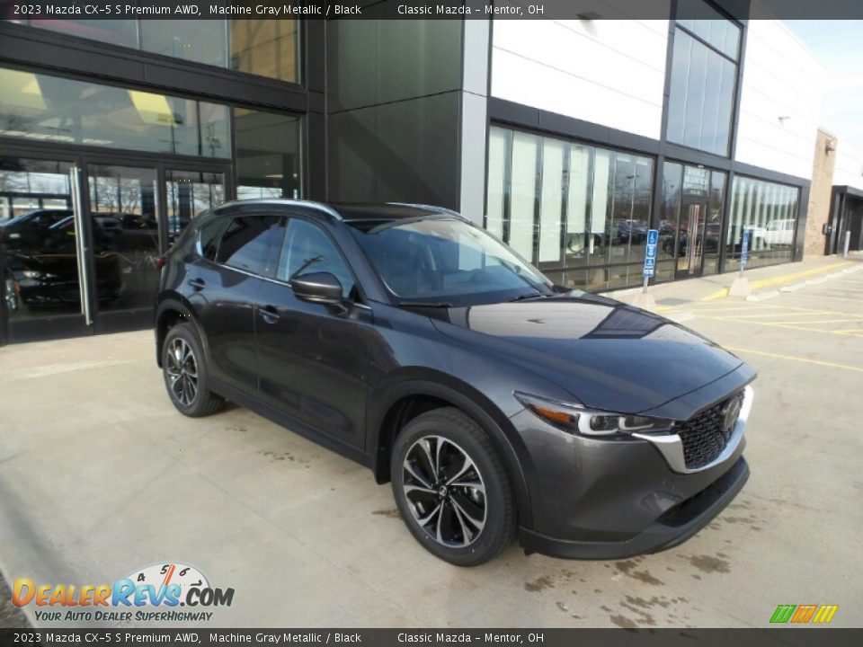 2023 Mazda CX-5 S Premium AWD Machine Gray Metallic / Black Photo #1