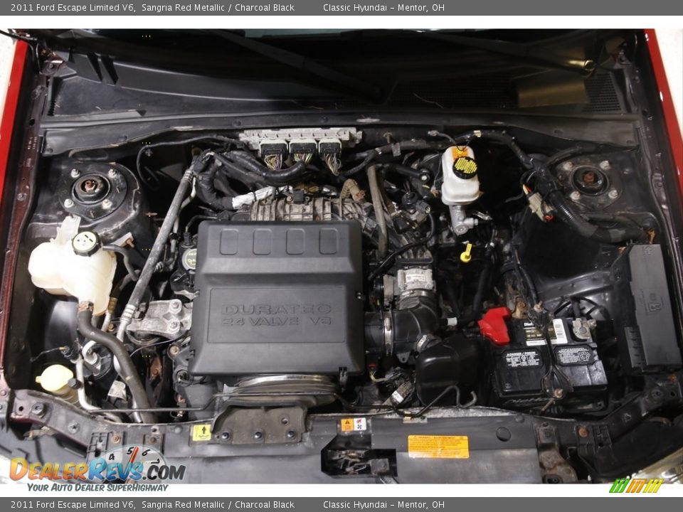 2011 Ford Escape Limited V6 Sangria Red Metallic / Charcoal Black Photo #18