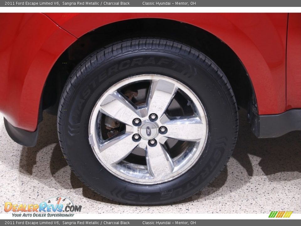 2011 Ford Escape Limited V6 Sangria Red Metallic / Charcoal Black Photo #19