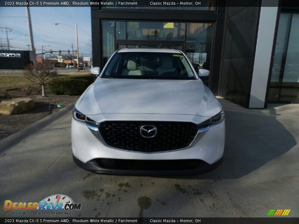 2023 Mazda CX-5 S Premium AWD Rhodium White Metallic / Parchment Photo #2