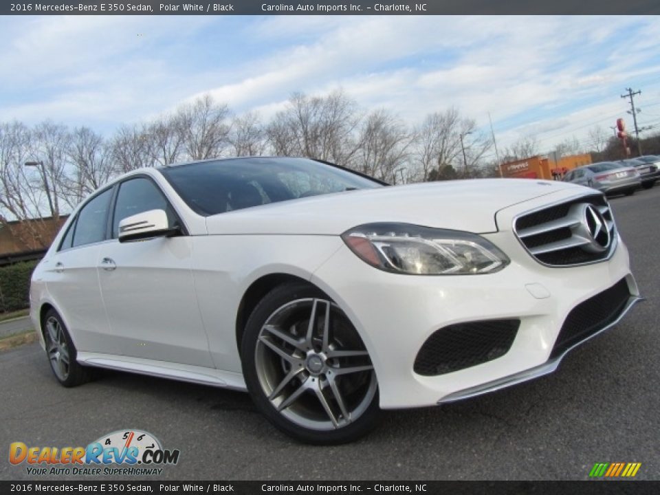 2016 Mercedes-Benz E 350 Sedan Polar White / Black Photo #1