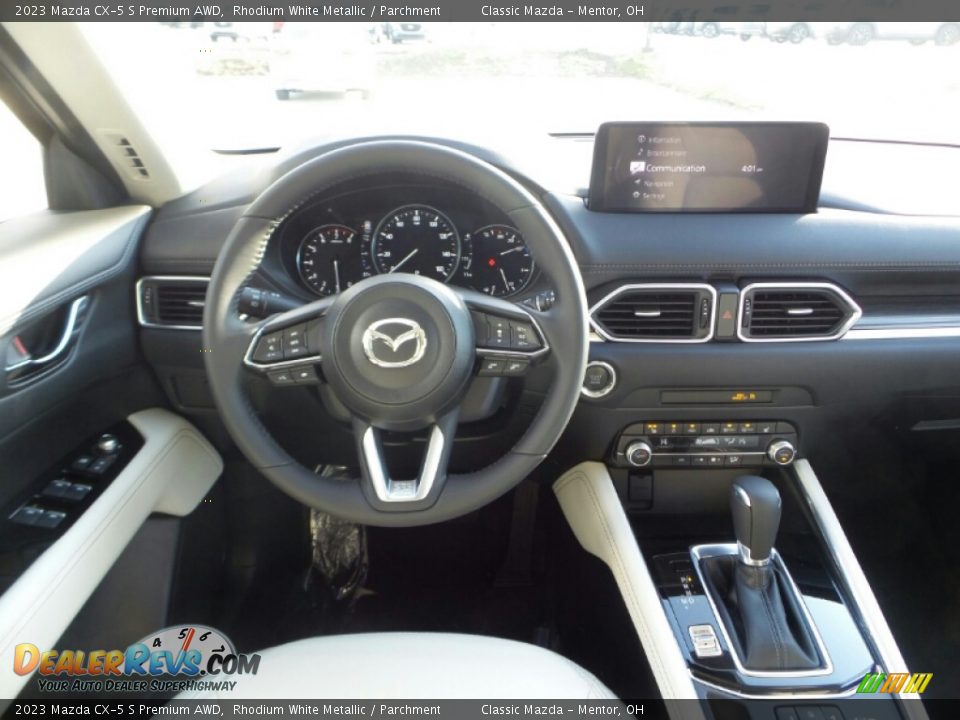 2023 Mazda CX-5 S Premium AWD Rhodium White Metallic / Parchment Photo #4